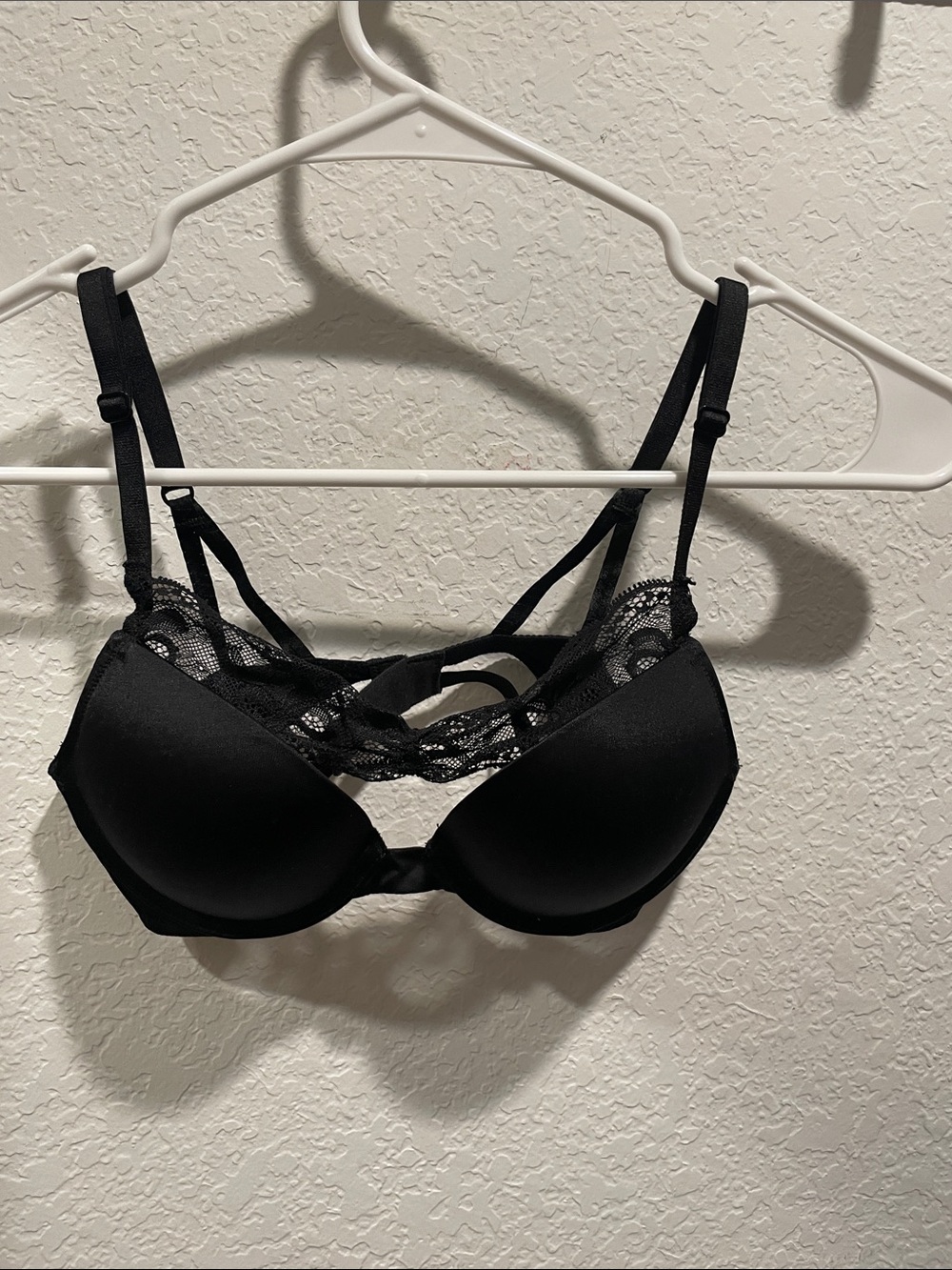 Victoria's Secret Black Lace Push-Up Bra